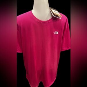 North Face medium Hot Pink tee NWT